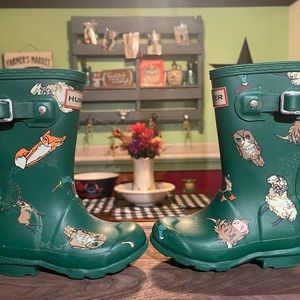 Hunter original kids rain boots 8c